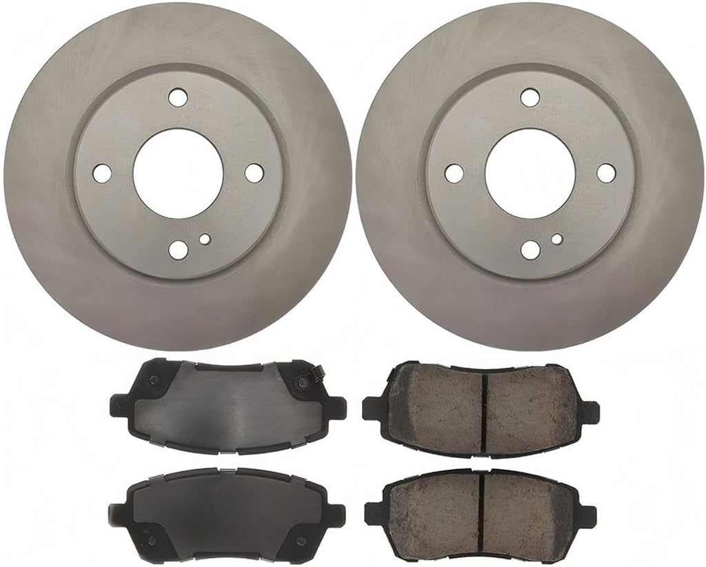 1x Front Disc Brake Upgrade Kit for Ford Fiesta 1.6L 2011 2012 2013 2014 2015 2016 2017 2018 2019, for Fiesta 1.0L 2014 2015 2016 2017, Car Replacement Parts