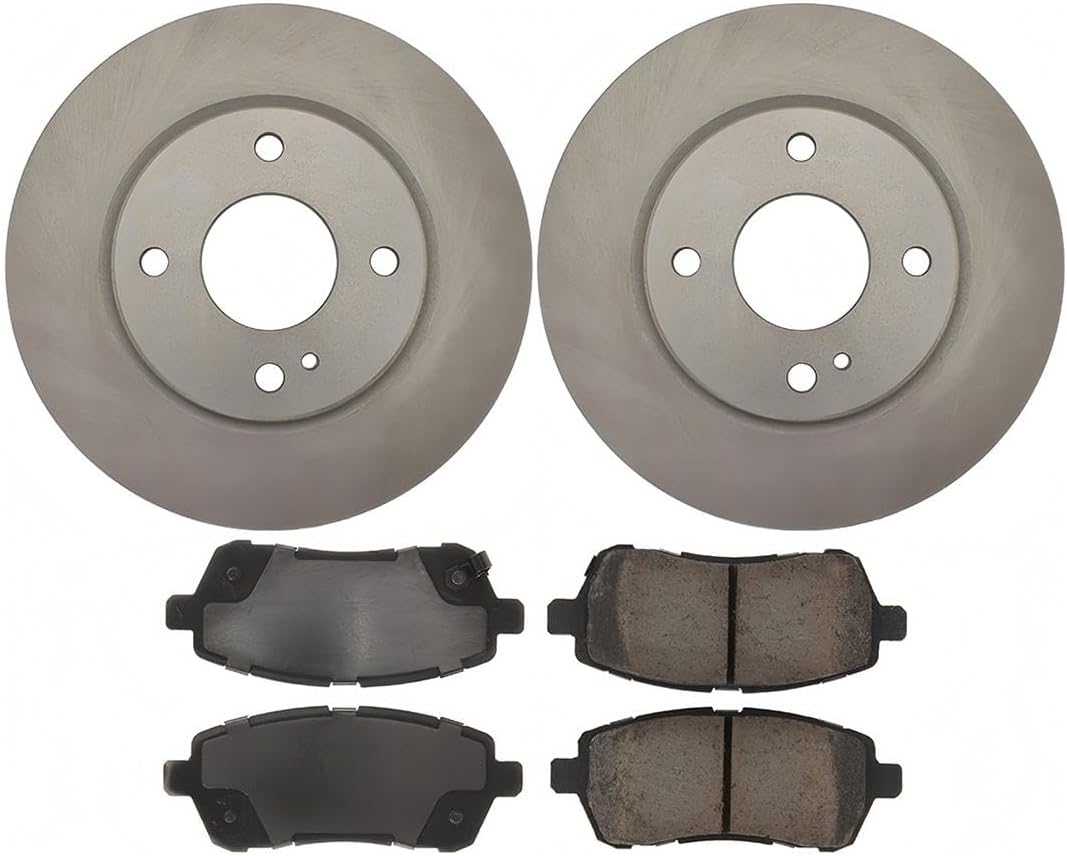 1x Front Disc Brake Upgrade Kit for Ford Fiesta 1.6L 2011 2012 2013 2014 2015 2016 2017 2018 2019, for Fiesta 1.0L 2014 2015 2016 2017, Car Replacement Parts