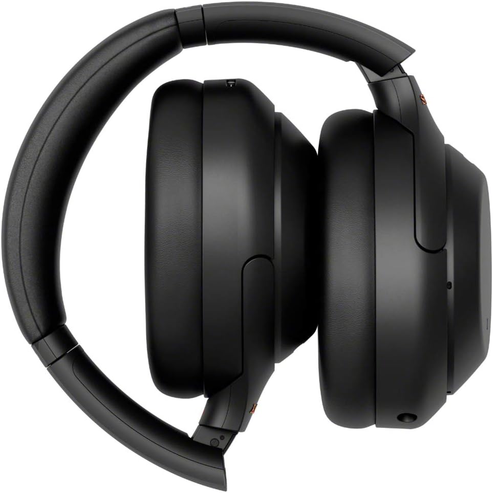 Sony WH1000XM4/B Premium Noise Cancelling Wireless Over-The-Ear Headphones with Built in Microphone Black Bundle with Deco Gear Hard Case + Pro Audio Headphone Stand + Microfiber Cleaning Cloth