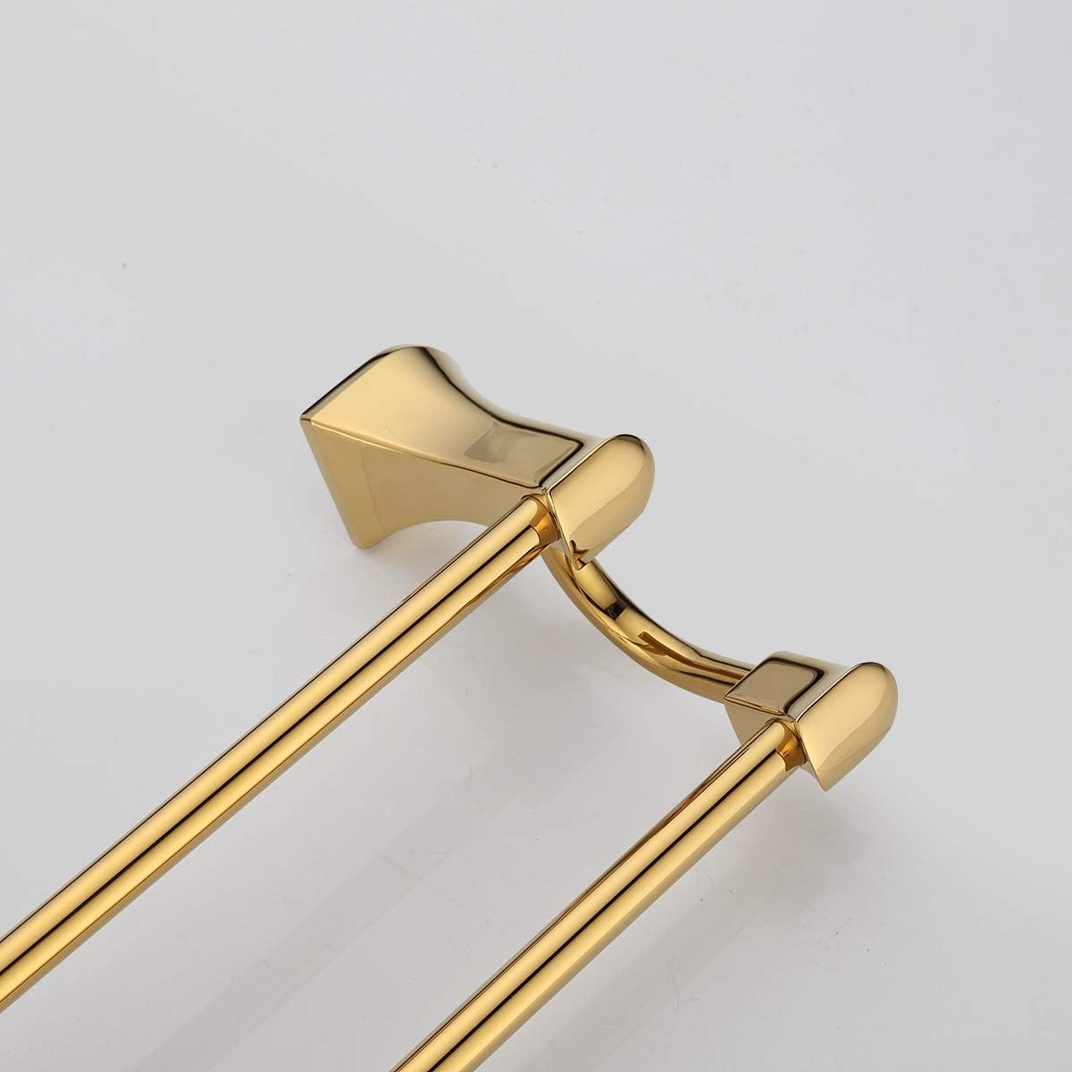 Towel Bars Towel Rail Bathroom Accessories Oval Double-bar Hardware Accessories Titanium Surface Rack Copper Gold