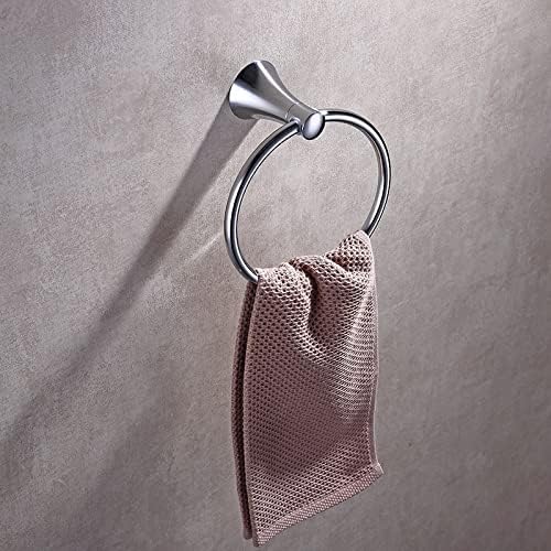 Mirror Chrome Bathroom Accessories Hardware ， Gold Holder Bathroom Accessories，Fixtures,Brass Stainless Steel Paper Holder Toothbrush Holder Towel Bar Bathroom Shelves ( Color : Single Towel Bar )