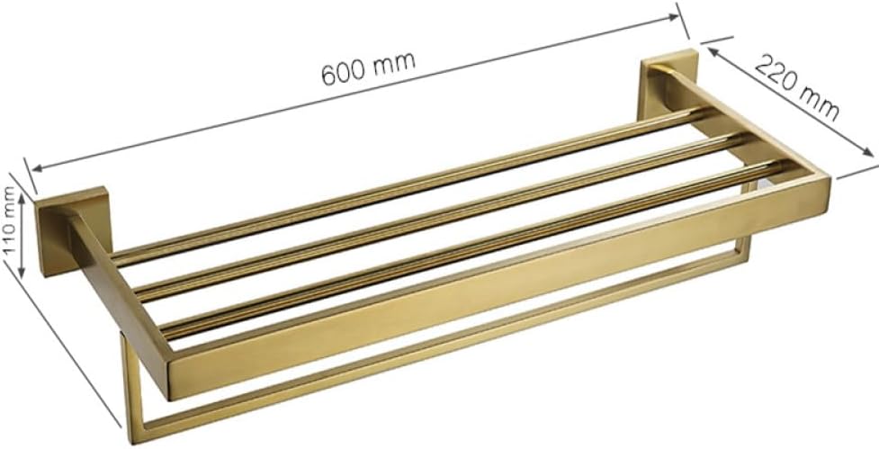 Brushed Gold Bathroom Accessories Hardware Towel Bar Rail Toilet Paper Holder Towel Rack Hook Soap Dish Toilet Brush,Towel Rack