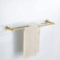 Towel Rails Brushed Gold Towel Bar Wall Mounted 304 Stainless Steel Hand Towel Bar Bathroom Towel Holder Kitchen Dish Cloths Hanger Towel Racks (Color : Double Rod)