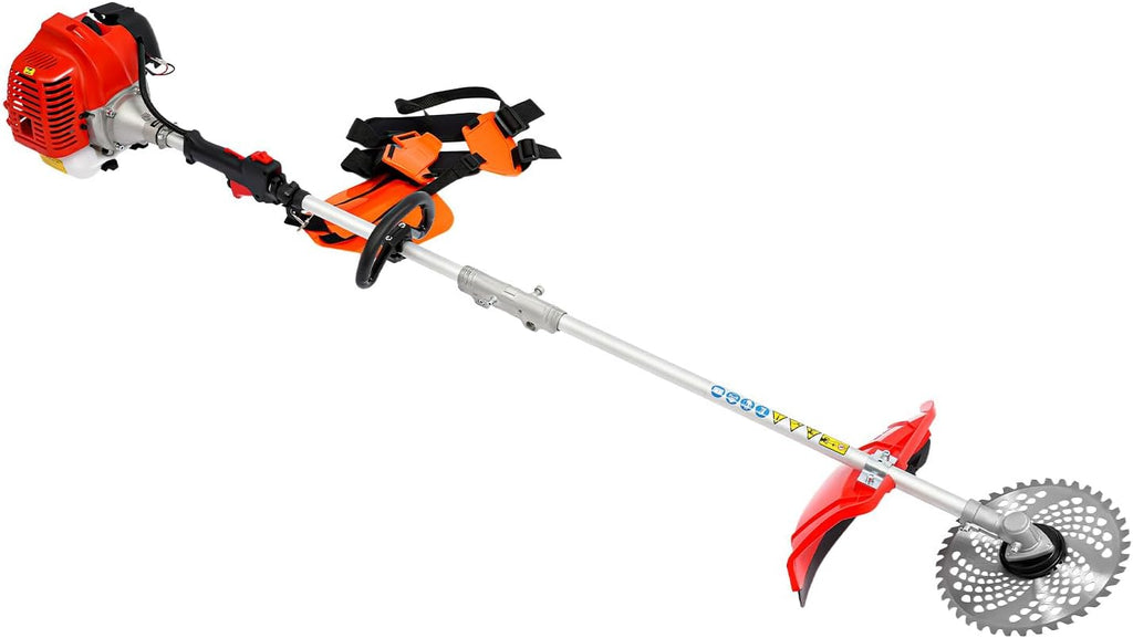 Gas Weed Eater,51.7CC 2-Strokes Cutter Grass Trimmer 4 in 1 Lawn Mower Pruner Tool Multi Garden Tools Brush Cutter, Gas Hedge Trimmer,Pole Saw with Extension Pole, for Lawn Garden Tree Trimming