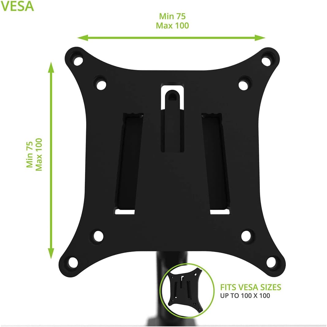 Kanto DMS2000 Dual-Monitor Desktop Mount for 17' - 32' Displays with Gas-Shocks (Black)