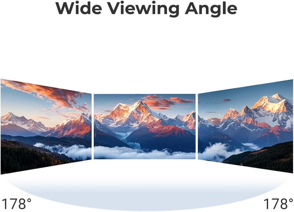 AG Neovo MH2404 24 Inch Height Adjustable 144Hz Full HD Monitor with Ergonomic Stand, Tilt, Swivel, Pivot, HDMI, DisplayPort, Adaptive Sync, Speakers