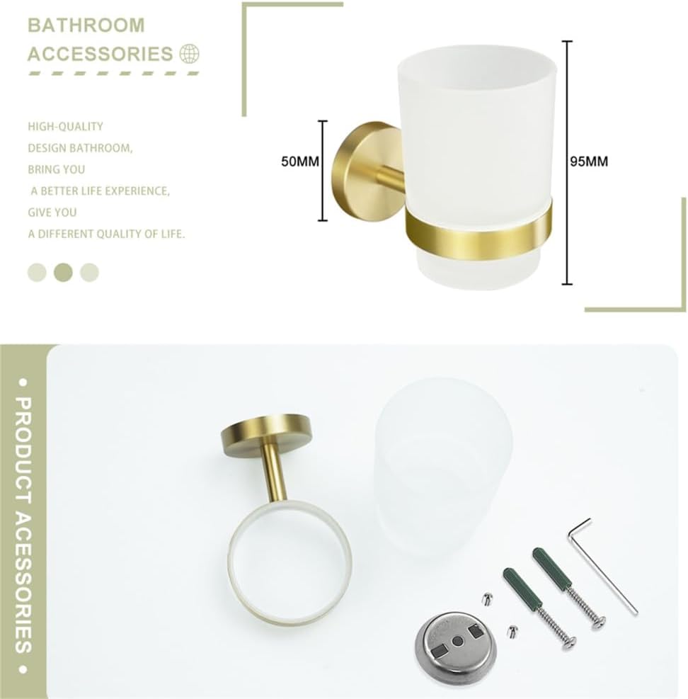 Towel Rack Brushed Gold Wall Mount Shelf Toilet Bathroom Hardware Paper Holder Towel Rack Rod Hanger Bathroom Accessories Single Towel Rack B