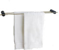 Black and Gold Bath Towel Rack, European Style Towel Rack Without Punching Hook, Bathroom Rack Towel Rail/Towel Bar (Color : Towel Double Rod)