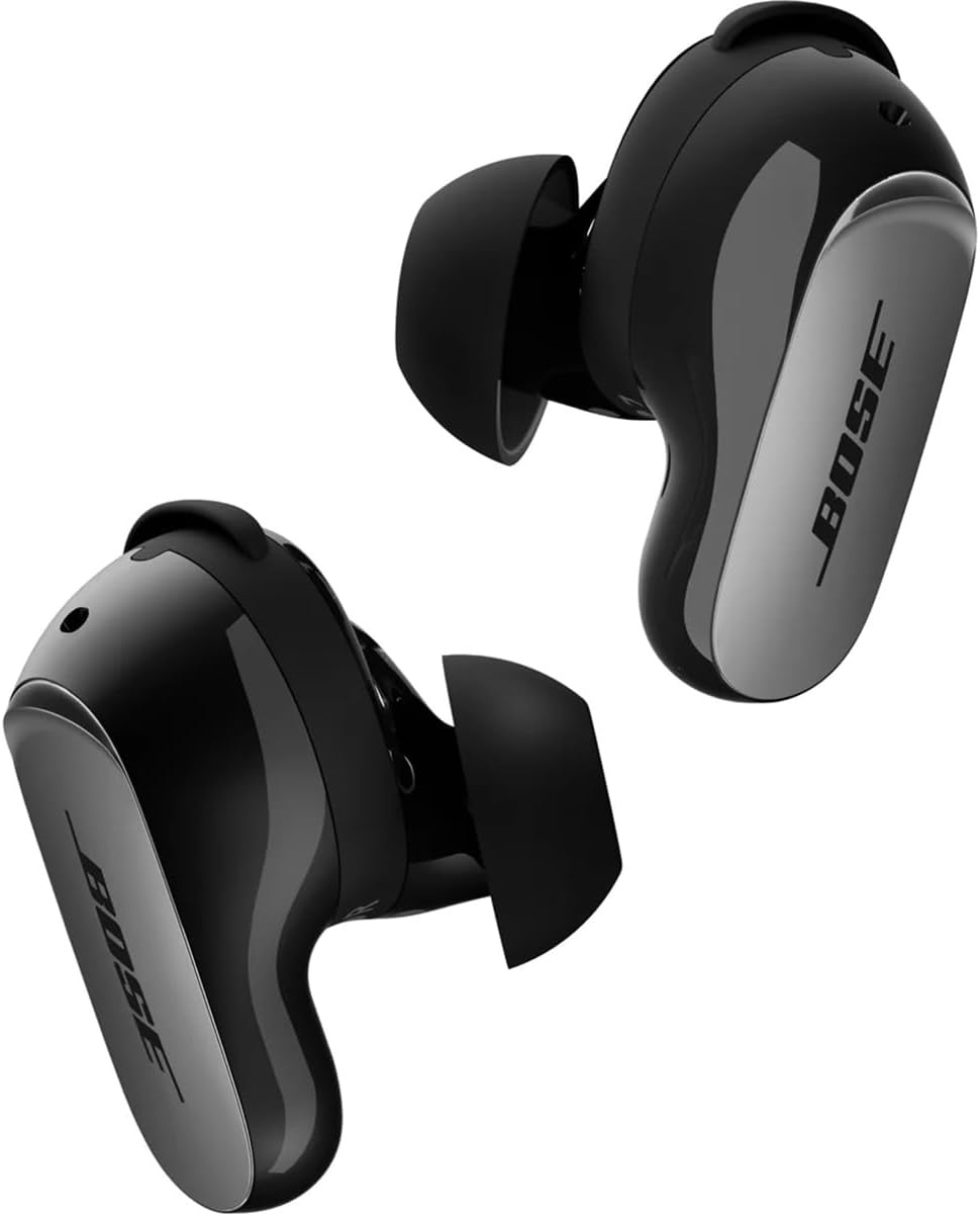 Bose QuietComfort 2nd Gen Ultra Wireless Noise Cancelling Earbuds - Black, with Wall Charger