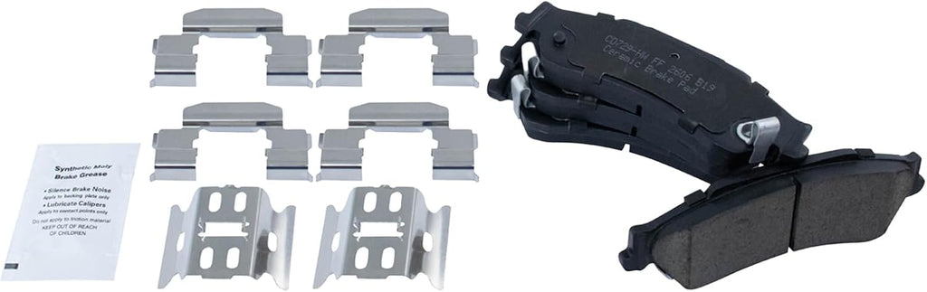 TRQ Rear Brake Pad and Rotor Set Ceramic Vented Rotors Calipers Compatible with 1998-2005 Chevrolet Blazer 1998-2004 S10 GMC Sonoma 1998-2001 Jimmy 1998-2001 Oldsmobile Bravada 1998-2000 Isuzu Hombre
