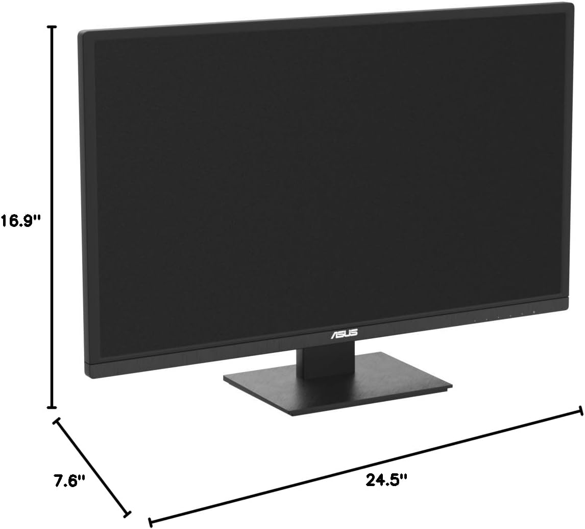 ASUS 27' 1080P Monitor - Full HD, Eye Care, Low Blue Light, Flicker-Free, VESA Mountable, Anti-Glare, D-Sub, HDMI Computer PC Monitor - VA279HAE