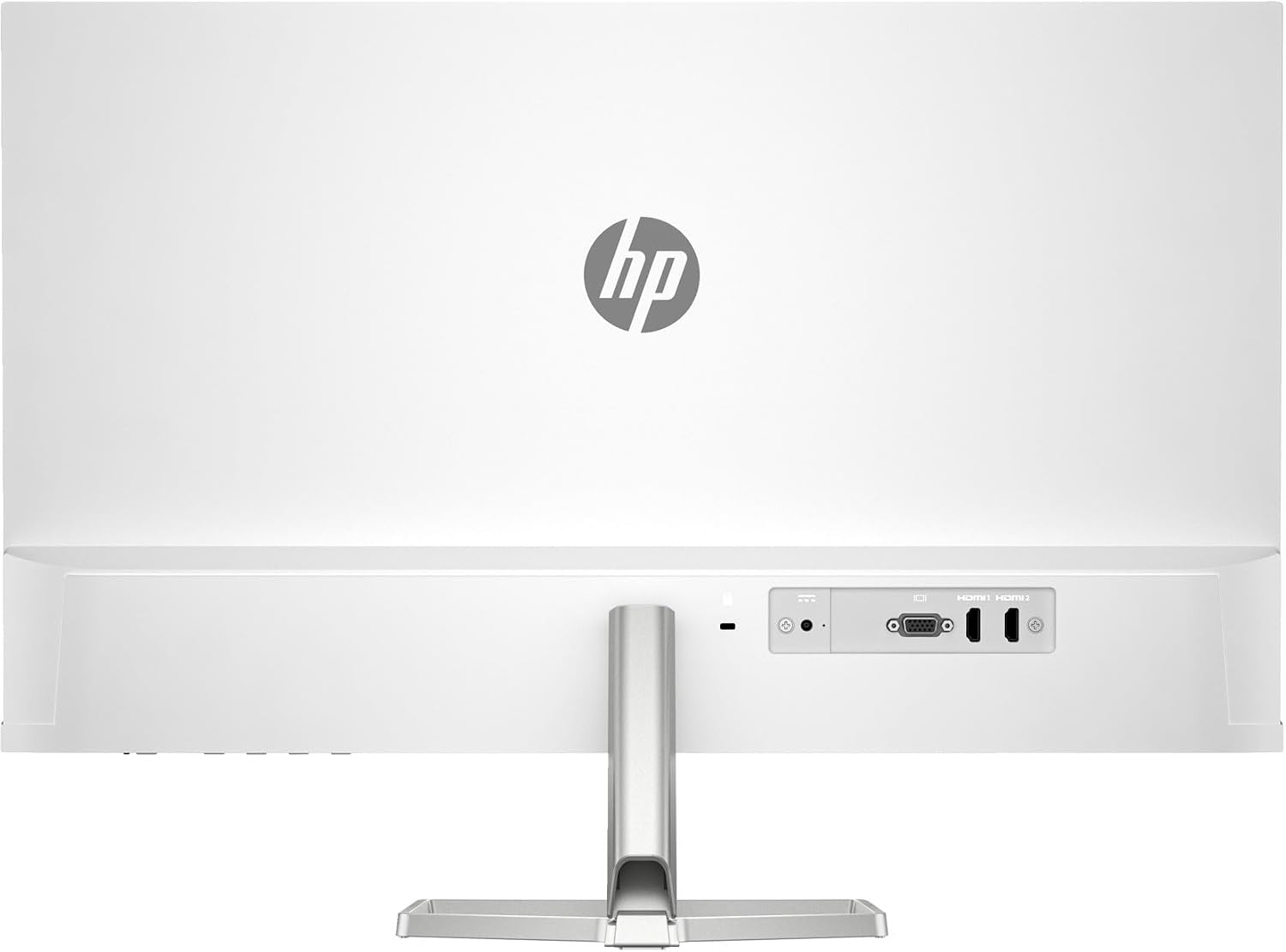 HP 27' FHD IPS (1920x1080) Monitor with Speakers Bundle with Docztorm Dock, 100Hz Refresh Rate, 2X HDMI, 1x VGA, Flicker-Free, Ideal for Home & Business, White/Silver (2026 Latest Model)