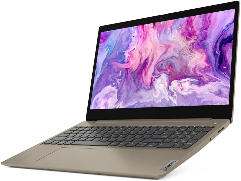 Lenovo IdeaPad 3 15.6' Laptop, Intel Core i3-1005G1 Dual-Core Processor, 4GB Memory,128GB Solid State Drive, Windows 10S - Almond - 81WE0016US