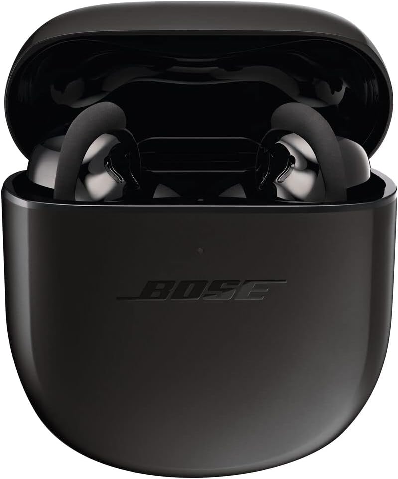 Bose QuietComfort Earbuds II, Wireless, Bluetooth, World's Best Noise Cancelling In-Ear Headphones with Personalized Noise Cancellation & Sound, Triple Black (Renewed)