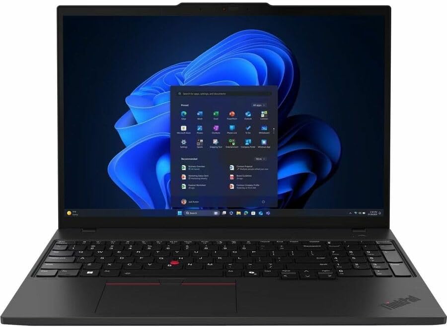 Lenovo ThinkPad T16 Gen 4 21QE007TUS 16' Touchscreen Notebook - WUXGA - Intel Core Ultra 7 265U - vPro Technology - 32 GB - 1 TB SSD - English Keyboard - Black