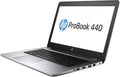 HP ProBook 440 G4 14-inch Laptop, Core i5-7200U, 256GB SSD, 8GB RAM, 1920x1080 FHD Display, Windows 11 Pro, Silver (Renewed)