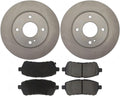 Brake Kit, 6pcs Front Brake Pads and Rotors Replacement fits Ford Fiesta 1.6L 2011 2012 2013 2014 2015 2016 2017 2018 2019, fits Ford Fiesta 1.0L 2014 2015 2016 2017