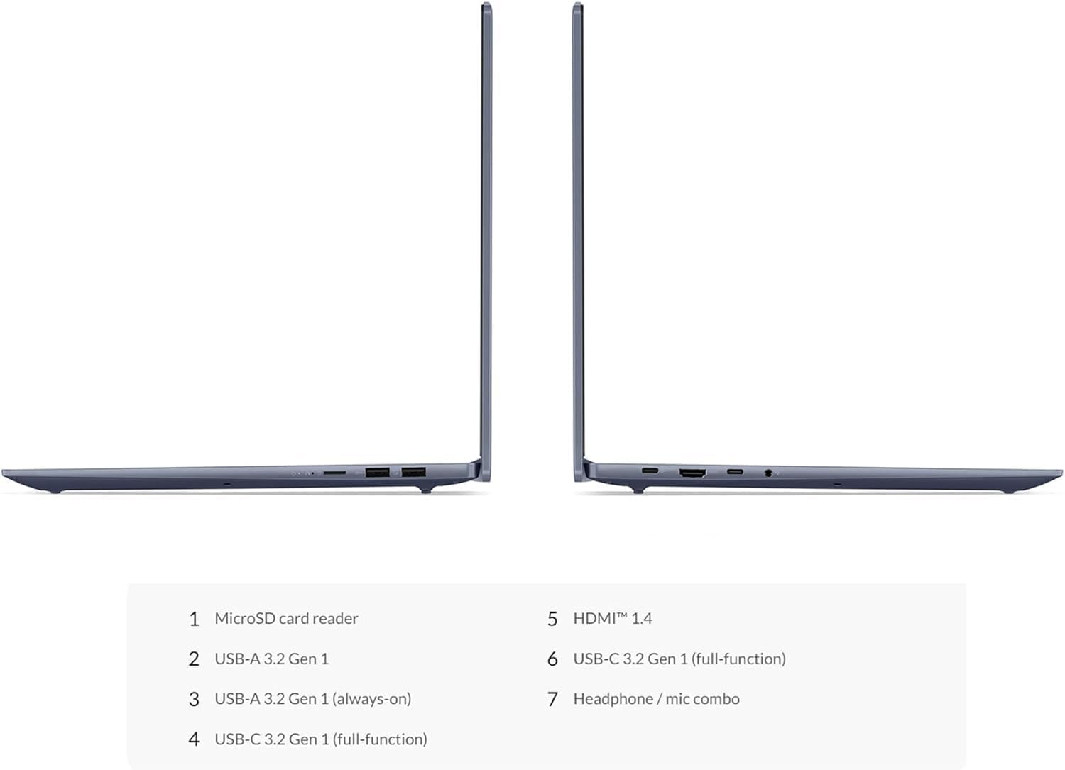 Lenovo IdeaPad Slim 5i Laptop, 16' Touchscreen IPS WUXGA Display, Intel i7-1355U 10-Core Processor, 16GB RAM 512GB SSD, Fingerprint Reader, Backlit Keyboard, Wi-Fi 6, Bluetooth, Windows 11 Pro, Blue