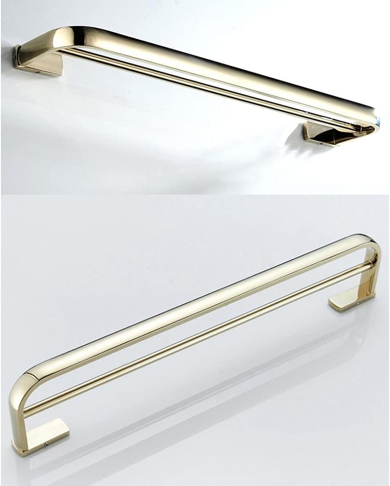 Towel Rack, Towel Rail for Bathroom, Bronze Bathroom Towel bar, Antique Brass Wall Mounted Towel Holder, Double Towel Hanger Shelf Rack for Kitchen Bathroom Hotel/Bronze/a (Gold a)