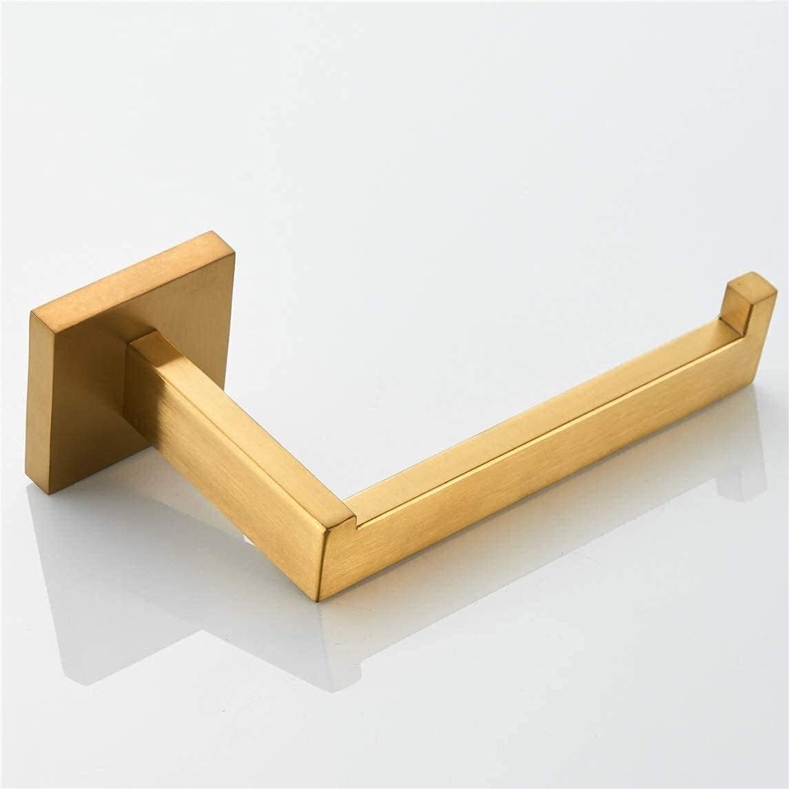 Generic Towel Rack Multi-Function Towel Rack Home Towel Shelf with Wall Mounted Gold Polished Towel Bathroom Accessory Storage/Toilet Paper Holder It's so Kind of You