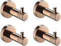 Rose Gold Stainless Steel Wall Hook Toilet Paper Holder Towel Bar Bathroom Accessories,4 PCS Robe Hook