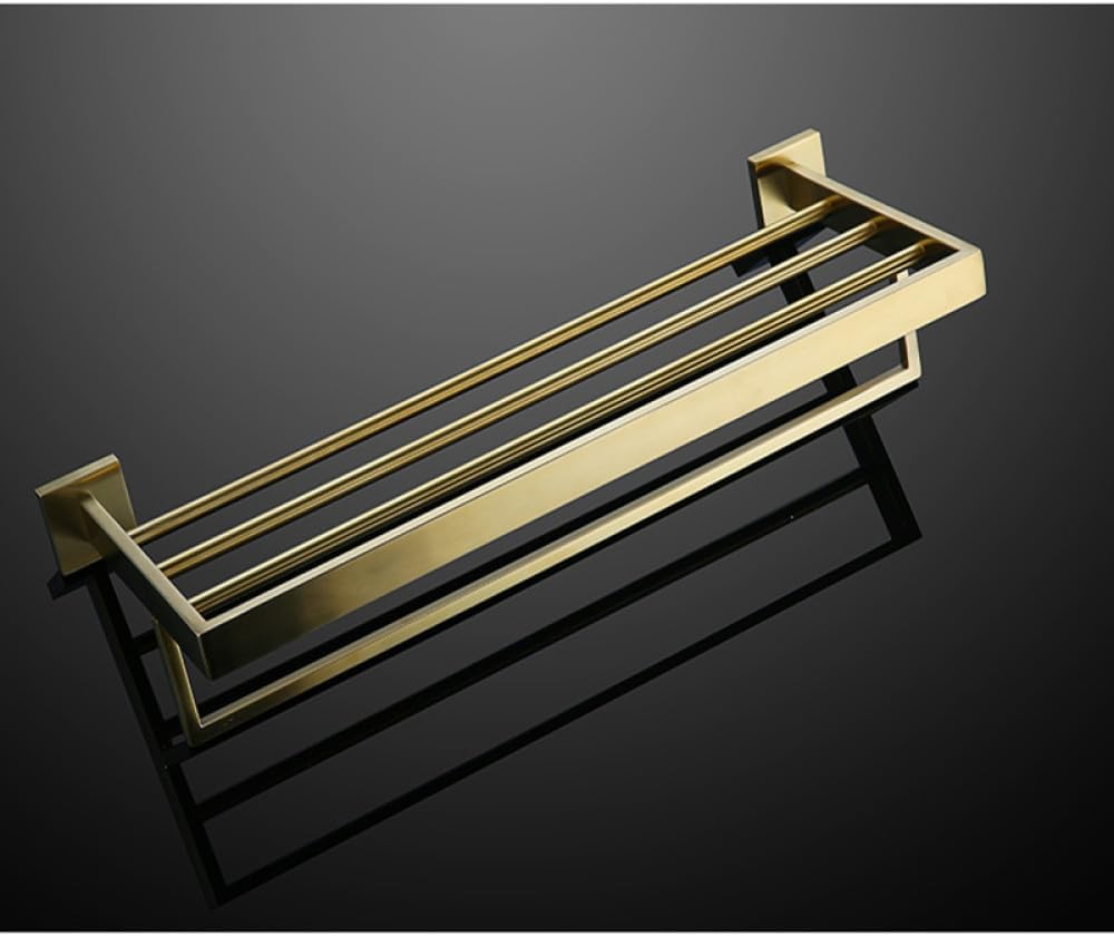 Brushed Gold Bathroom Accessories Hardware Towel Bar Rail Toilet Paper Holder Towel Rack Hook Soap Dish Toilet Brush,Towel Rack