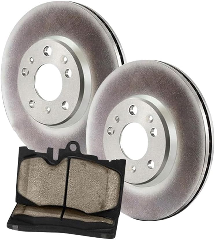 Front Brake Pads and Rotors Kit, Replacement Brakes Kit for Ford Fiesta 1.6L 2011 2012 2013 2014 2015 2016 2017 2018 2019, for Ford Fiesta 1.0L 2014