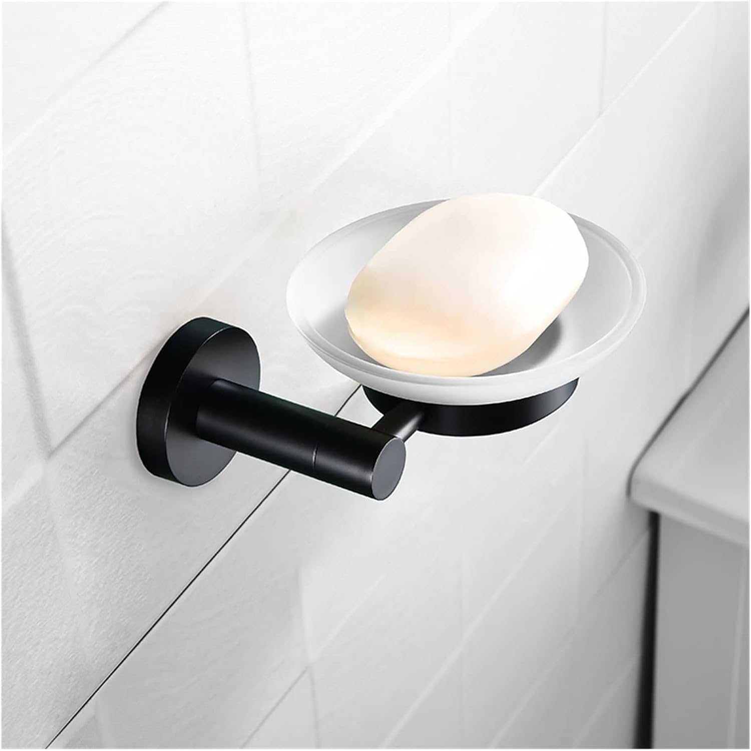 KETTEL Gold Holder Bathroom Accessories，Wall-Mounted Bathroom Rack Accessory ，Fixtures,Matte Black Towel Bar， (Color : Toilet Brush Holder)
