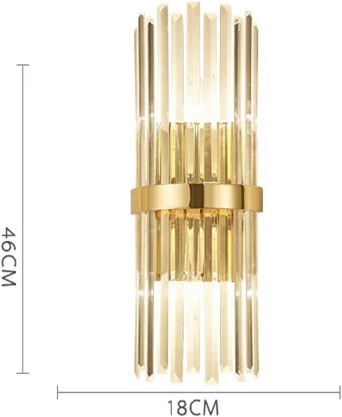 Crystal Wall Lamp Luxurious d Silver for Living Room Bedroom Decor Luminaire Bedside Wall Light Bathroom Fixtures,Energy Conservation Wall Light