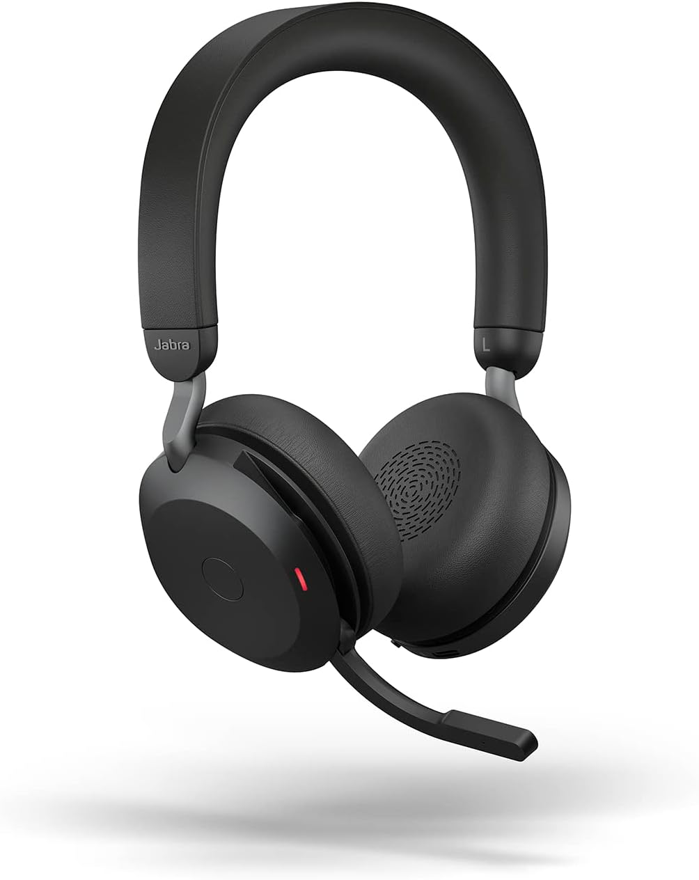 Jabra Evolve2 75 PC Wireless Headset with Charging Stand and 8-Mic Technology - Dual Foam Stereo Headphones with Advanced Active Noise Cancelling, USB-C Bluetooth Adapter and UC Compatibility - Black