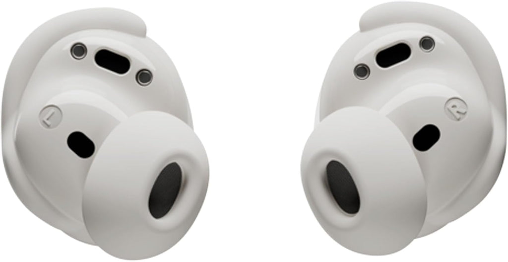 Bose QuietComfort Bluetooth Earbuds, True Wireless Earbuds with Active Noise Cancellation and Mic, Deep Bass, IPX4 Rating, Up to 8.5 Hours of Playtime, White (Renewed)