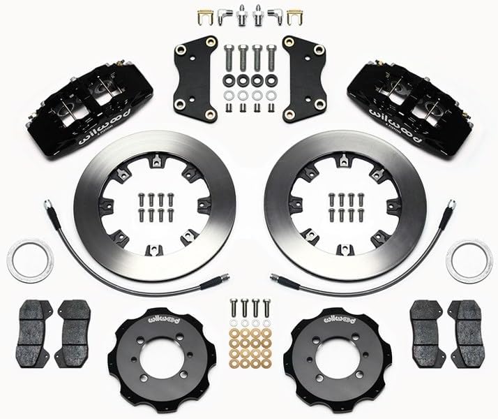 Wilwood 140-11899 Forged Dynapro 6 Front 12.19' Big Brake Kit With Black Calipers, Compatible with 2011 2012 2013 2014 Ford FiestA
