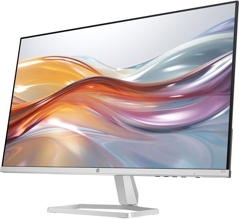 HP (Refurbished 94F44AA#ABA 527sf Series 5 27 inch FHD 100Hz 1500:1 5ms IPS Monitor Black/Silver Bundle with 2 YR CPS Enhanced Protection Pack (Renewed)