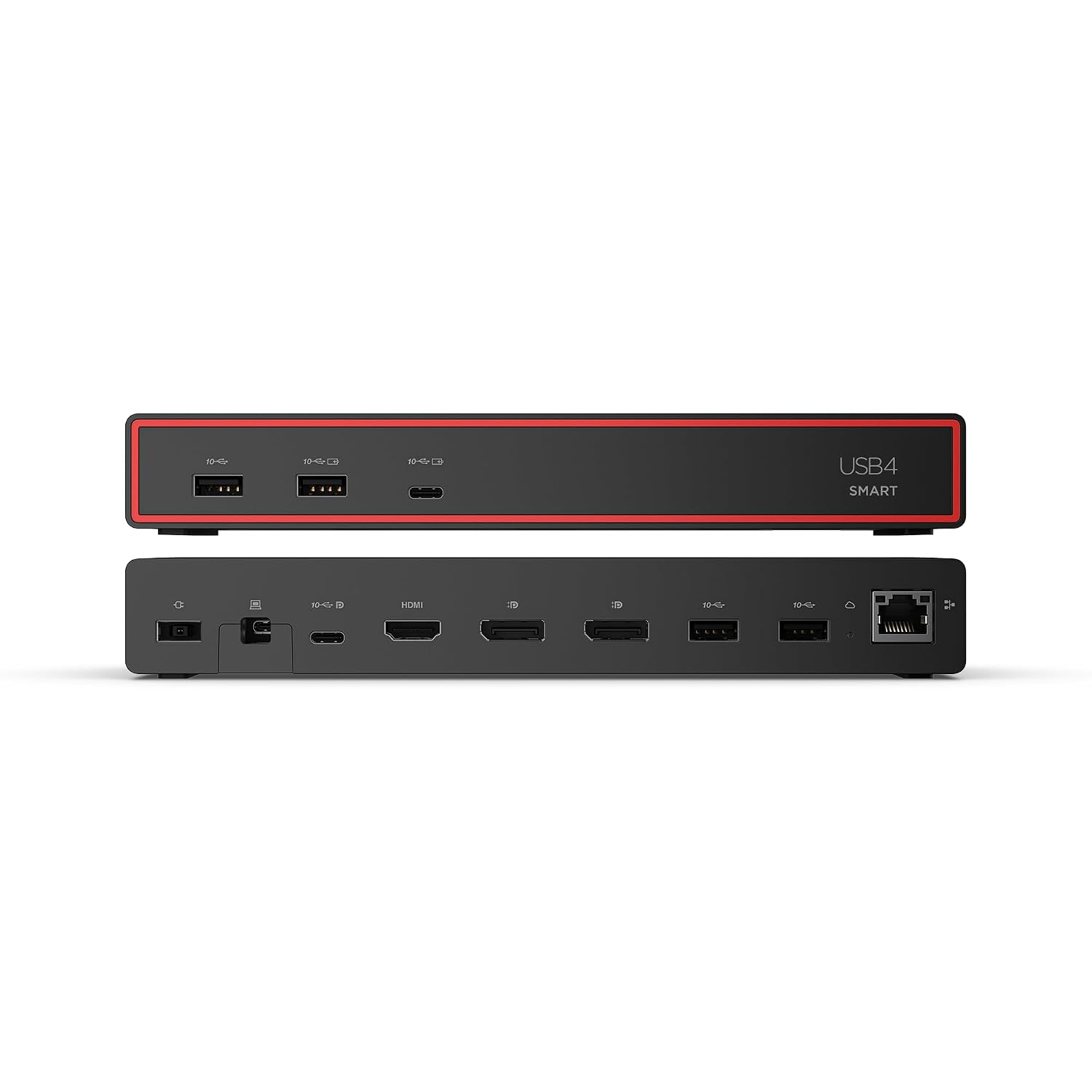Lenovo ThinkPad USB 4 Smart Dock 5500 w/ 135W Adapter, Supports up to 4 Displays, 100W Power to Laptop, Integrated USB4 Cable, Eclipse Black