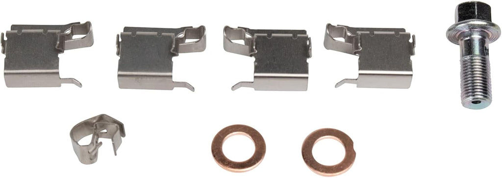 TRQ Front Brake Pad and Rotor Set Ceramic Rotors Calipers Hoses Compatible with 2009-2010 Pontiac Vibe 2009-2013 Toyota Matrix