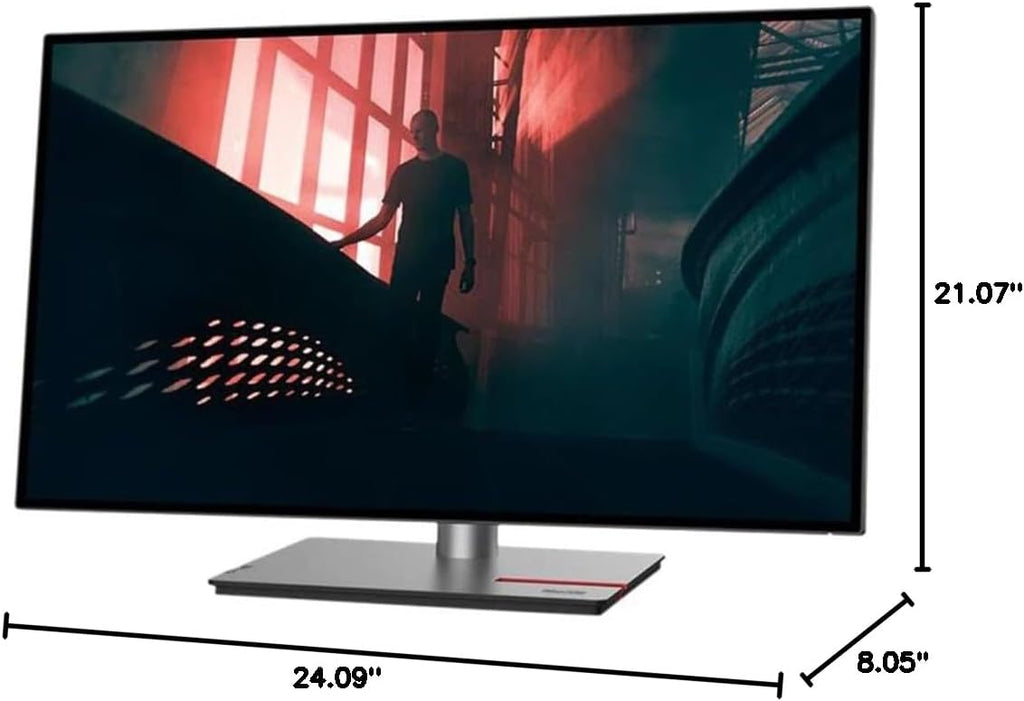 Lenovo ThinkVision P27h-30 27' Class WQHD LED Monitor - 16:9 - Raven Black