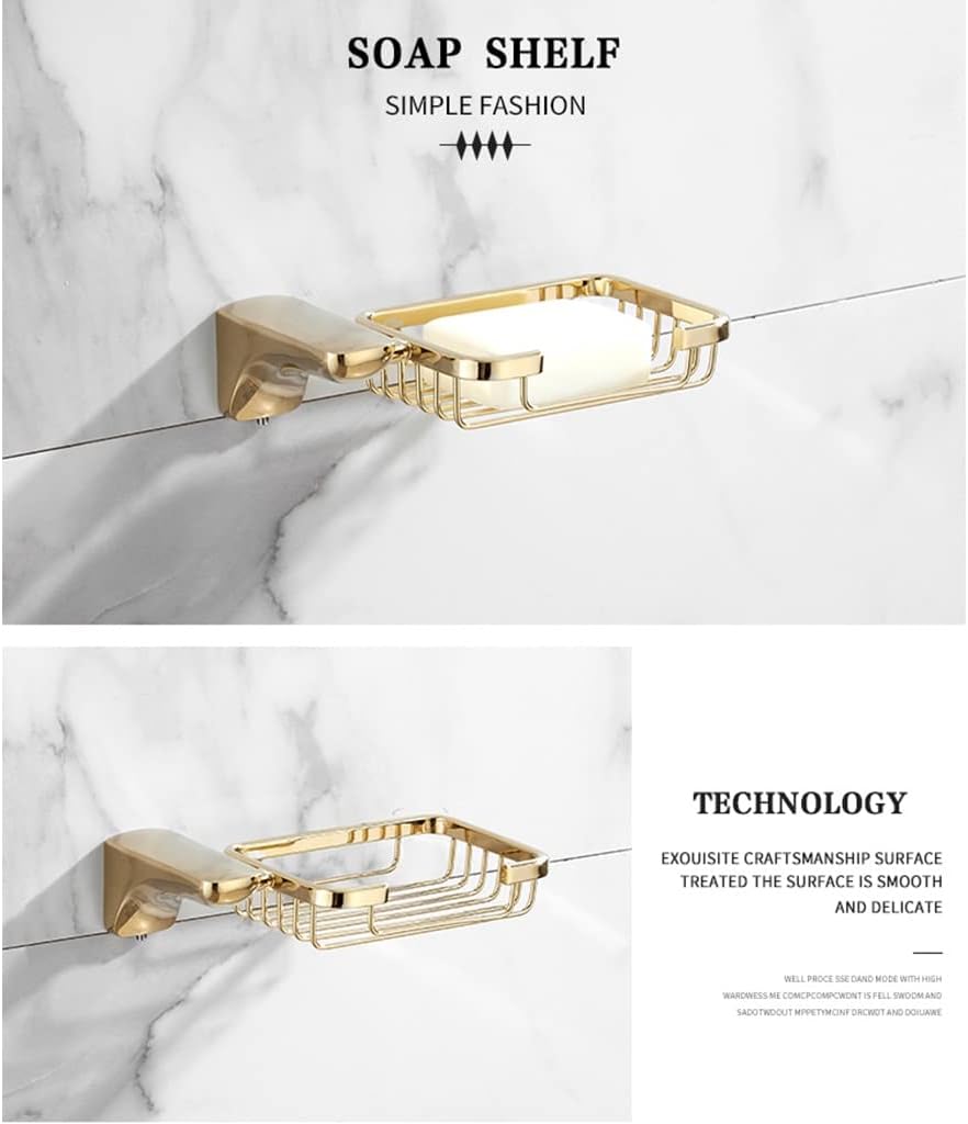 Bathroom Rack Bathroomccessories Paperolder, Corner Shelf, Rail, Toilet Brusholder, Towel Racks, Brass Gold Bathroomardware Set Bathroomecor Soapish(Soap Dish)