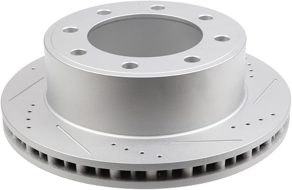 SCITOO Rear Brake Calipers With Bracket & Brake Pads and Rotors Fit For Ford For Excursion/For F-250/F-350 Super Duty