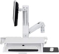 Ergotron StyleView Wall Mount for Monitor, Bar Code Scanner, Keyboard, Wrist Rest, Mouse - White - 1 Display(s) Supported24 Screen Support - 32 lb Load Capacity - 75 x 75, 100 x 100 VESA Standard