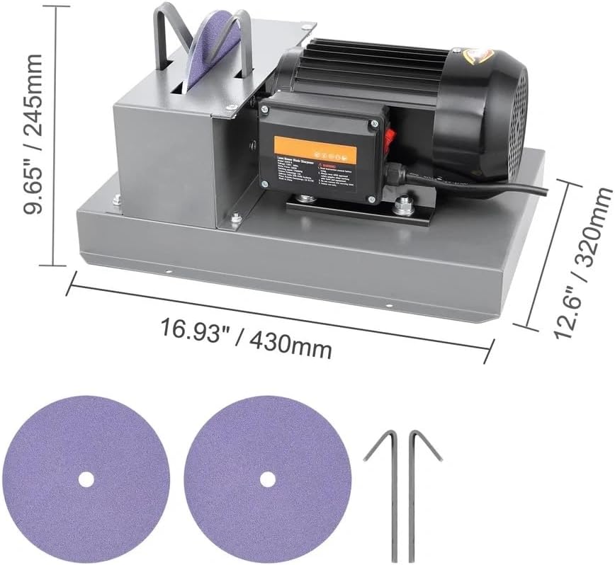 Replacement for Lawn Mower Blade Sharpener 1HP 750W with 9-inch Ceramic Grinding Wheel OEM