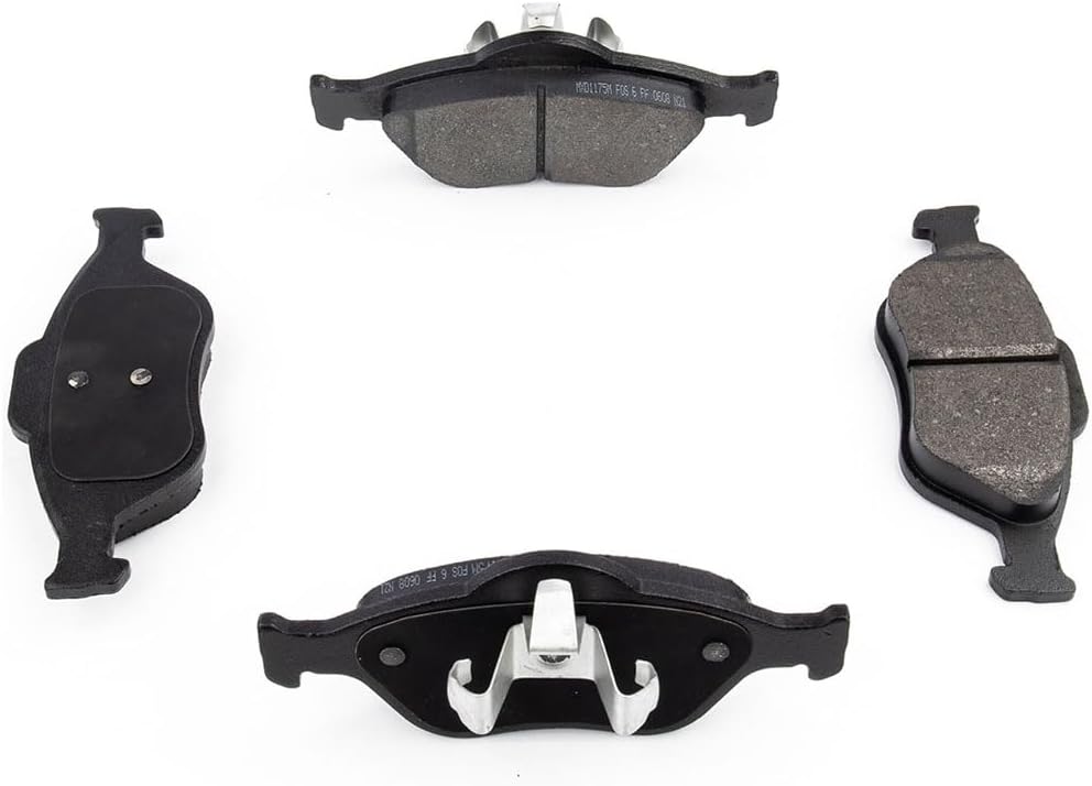 6Pcs Vented Brake Rotor and Semi-Metallic Pads Front Replacement Brakes Kit fits Ford EcoSport 2.0L 2004-2012, fits Fiesta 1.6L 2005-2009, fits Fiesta 2.0L 2008