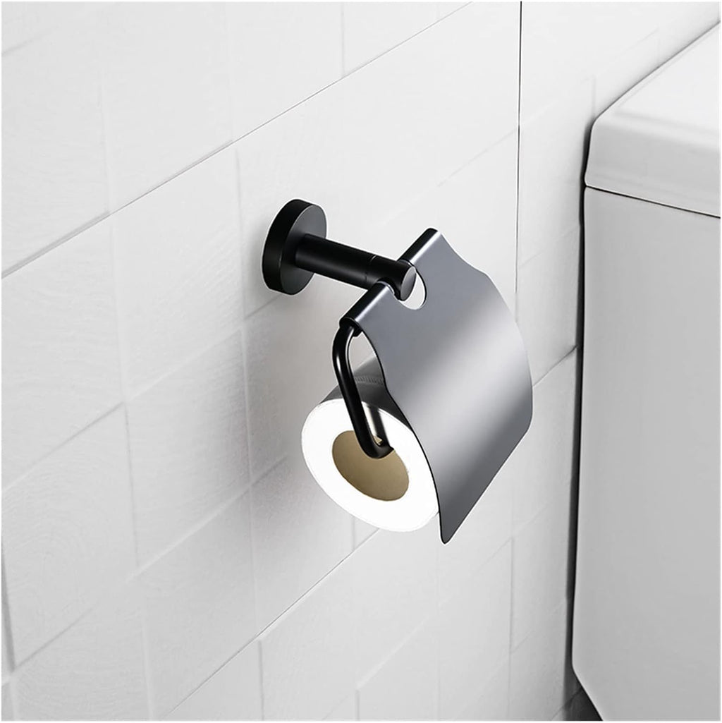 KETTEL Gold Holder Bathroom Accessories，Wall-Mounted Bathroom Rack Accessory ，Fixtures,Matte Black Towel Bar， (Color : Towel Rack)