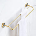 Towel Rails Brushed Gold Towel Bar Wall Mounted Brass Hand Towel Bar Bathroom Towel Holder Kitchen Dish Cloths Hanger Towel Racks (Color : Double Rod)