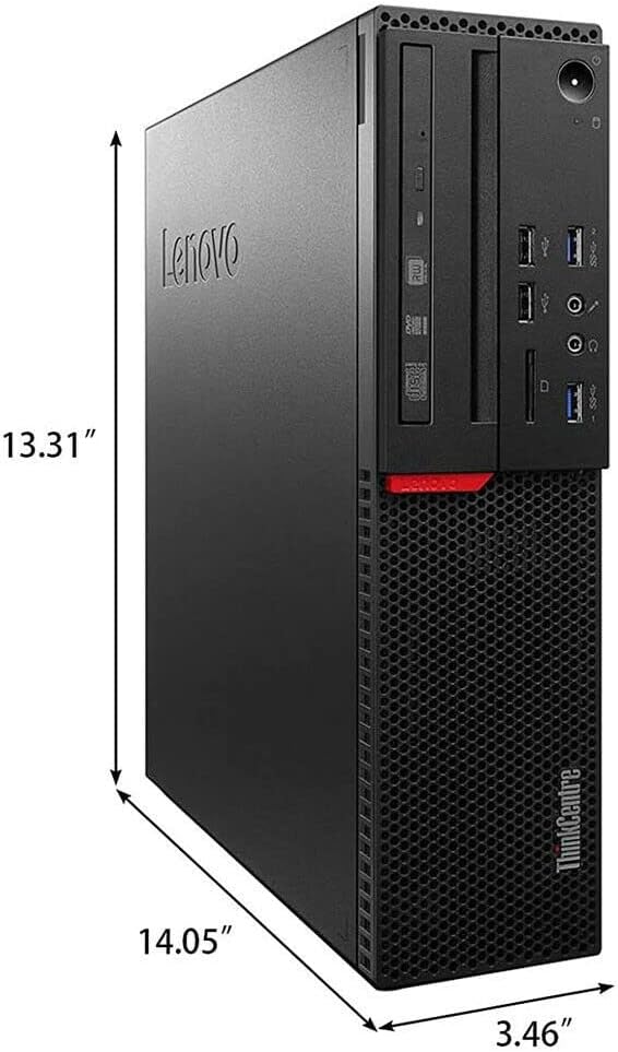 Lenovo ThinkCentre M800 SFF Desktop Computer PC, New KOORUI Dual 24' FHD Monitors,Intel Core i5 6500, 32GB DDR4 RAM,New 1TB SSD, Built-in AC WiFi,DVD-RW,Wireless Keyboard Mouse (Renewed)