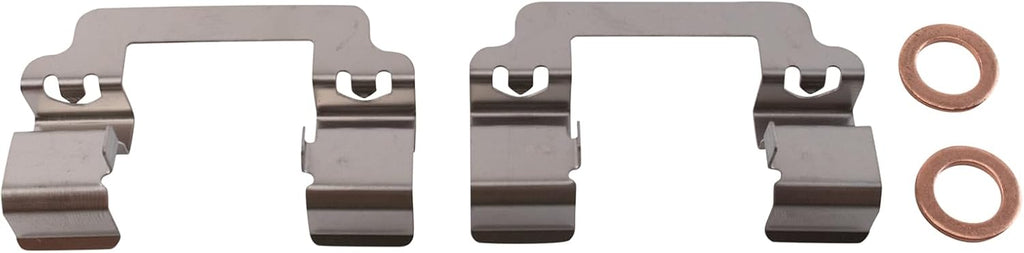 TRQ Rear Brake Pad and Rotor Set Ceramic Vented Rotors Calipers Compatible with 2014-2015 Chevrolet Malibu L4 2.0L