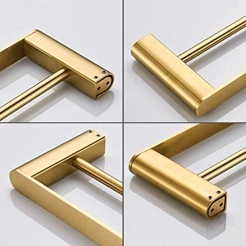 Towel Holder Stainless Steel Towel Rack Double Towel Holder Bathroom Kitchen Towel Bar with Hook Towel Rail Towel Rack/Gold