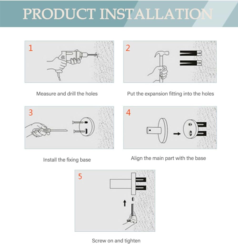 Rose Gold Stainless Steel Wall-Mounted Robe Hooks Toilet Paper Holder Towel Bar Rack Towel Ring Bathroom WC Accessories Sets,Toilet Brush Holder
