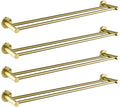 Towel Rails Towel Rail for Bathroom, Modern Brushed Gold Towel Racks, Fashion Gold Color Wall Mounted Double Bar Bathroom Accessories/1Pcs Towel Racks (Color : 4pcs)