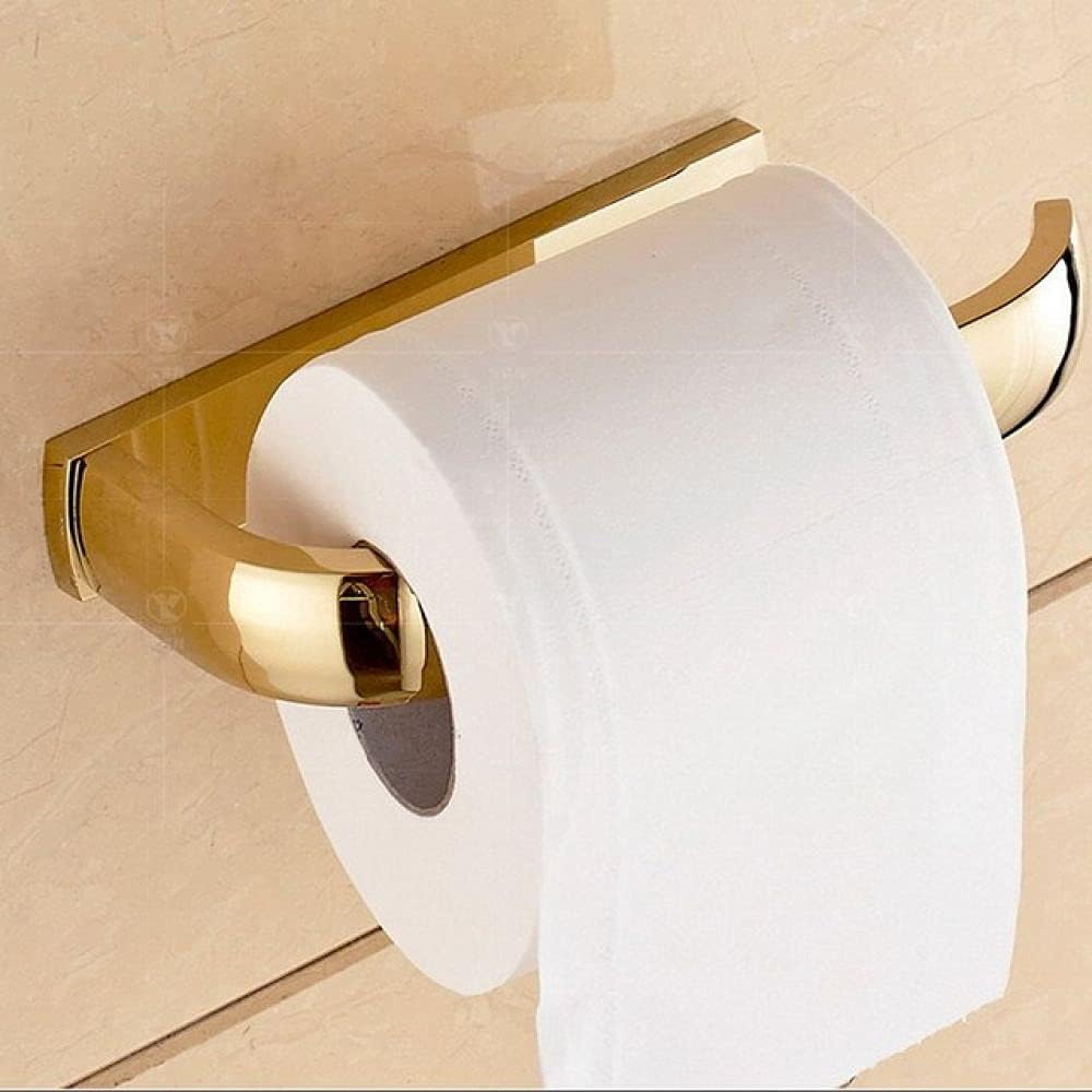 Gold Polished Brass Square Bathroom Hardware Towel Shelf Towel Bar Paper Holder Cloth Hook Bathroom AccessoryDouble Towel Bar,Single Towel Bar(Paper Roll Holder)