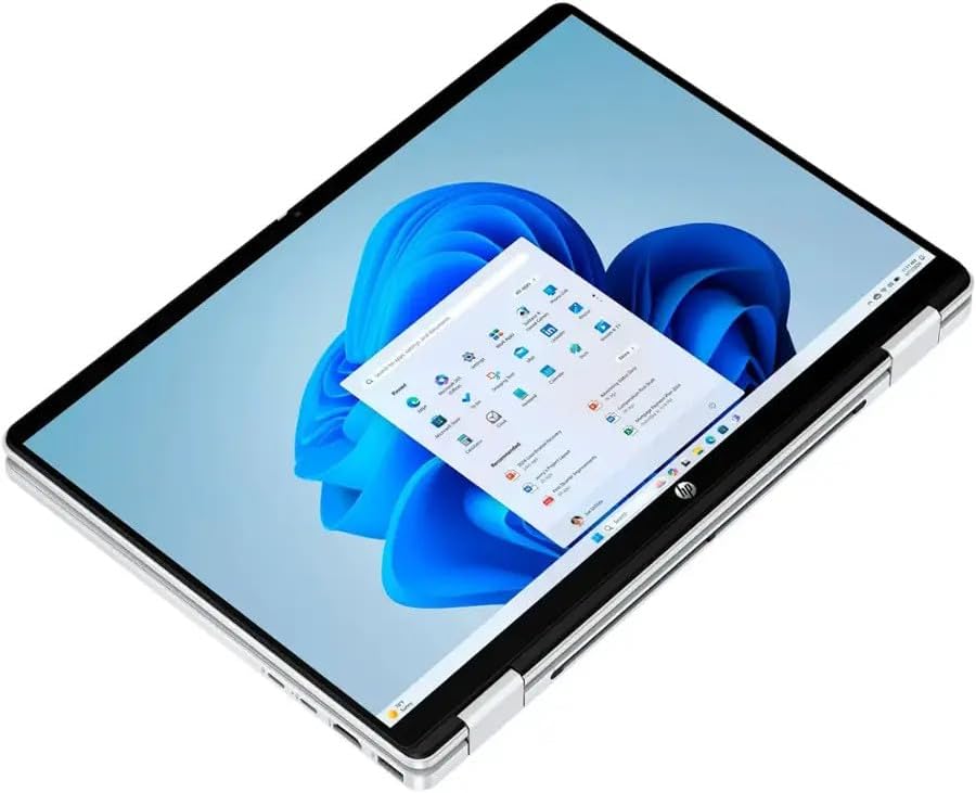 HP OmniBook 5 Flip 2-in-1 Laptop / 14' 1920x1200 Touchscreen / 10 Cores Intel 7 150U / Intel Graphics / 16GB LPDDR5 1TB NVMe SSD/Backlit Keyboard Wi-Fi 6E / Win11 Pro/Glacier Silver